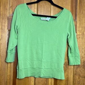 Women’s Size Large Polo Jeans Company Green Long-Sleeve Shirt
